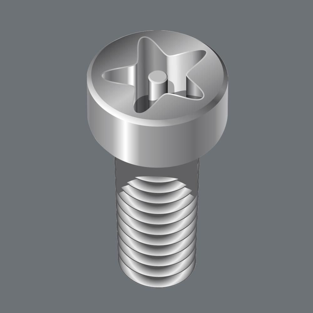 867/4 Z IPR TORX® PLUS (5-лучевой) бита, с отверстием, 1/4 E6.3, 10 IPR x 50 мм (WE-160821)