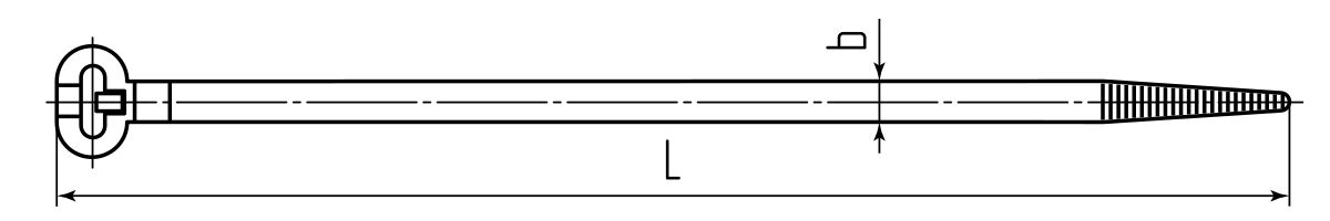 Стяжка нейлоновая КСЗ 5х250 (бел) (100шт) (Fortisflex) (90332)