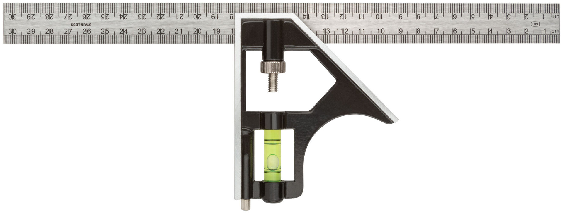 Угольник 300 мм с уровнем (19703)