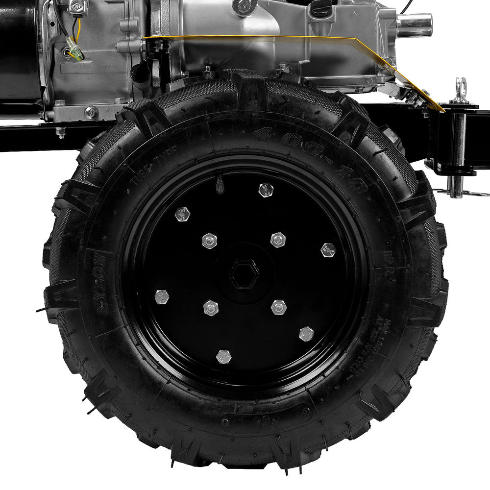 Мотоблок DPT-370X, 7 л.с, дисковое сцепление, ширина 90 см, глубина 35 см, фрез 3 х 4, ВОМ, передачи 3В/1Н Denzel (56406)