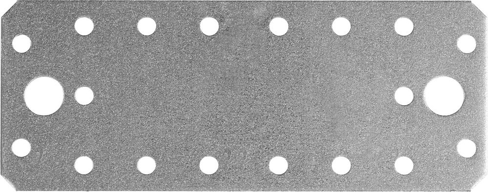 Крепежная пластина КП-2.0, 140 x 55 x 2 мм, цинк ЗУБР 310236-140-55