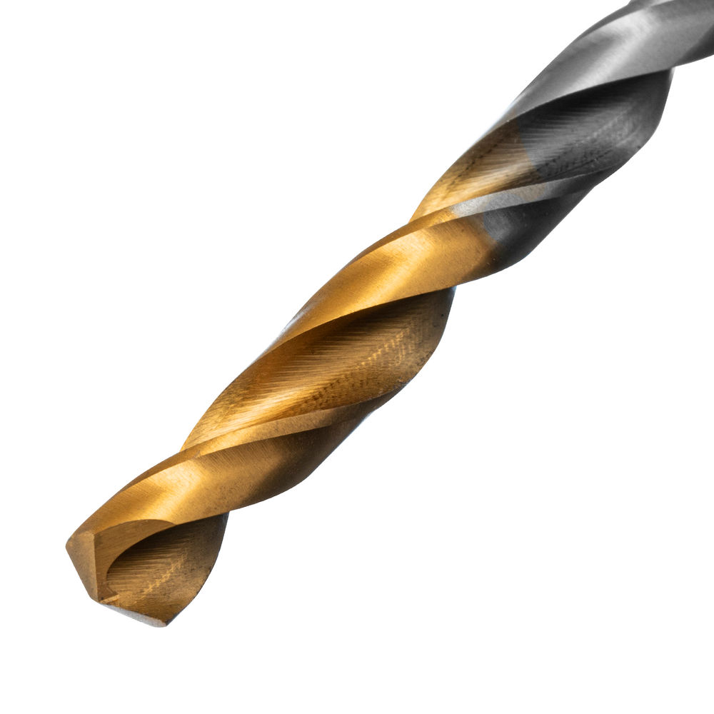Сверло спиральное по металлу 6 x 93 мм, Р6М5, Golden Tip Denzel (718235)