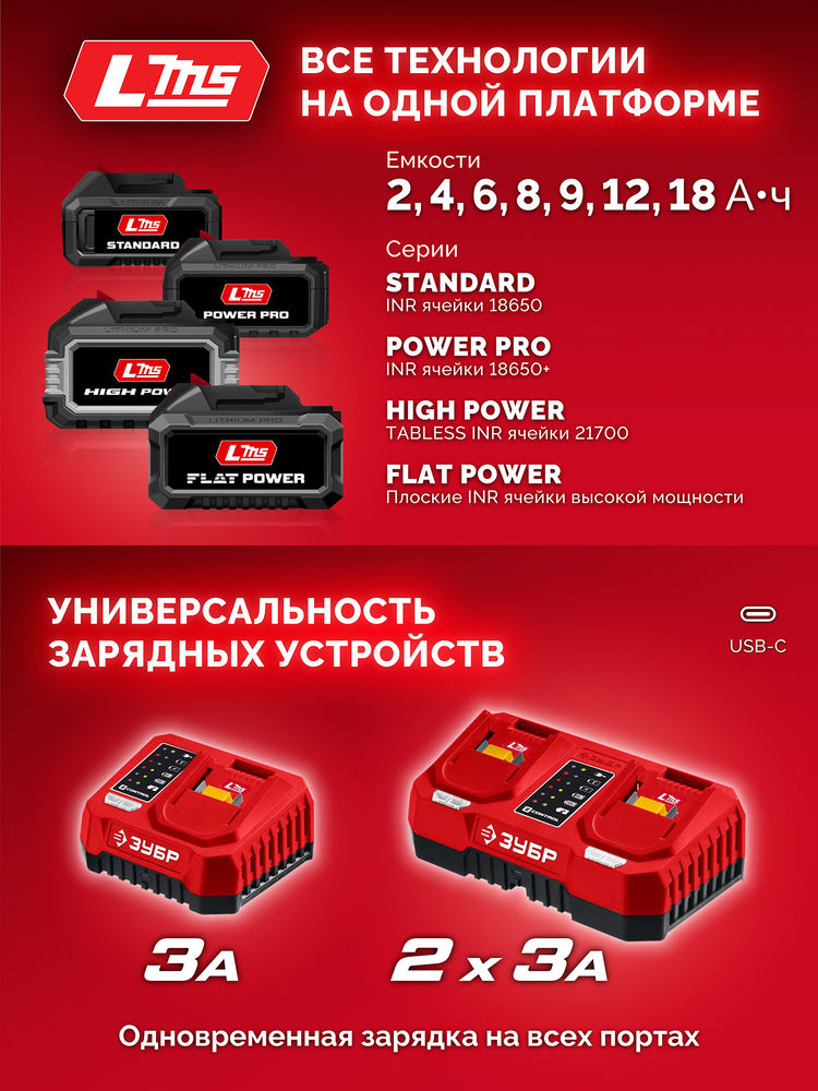 Дрель-шуруповерт 20 В 40 Н·м 2 АКБ LMS 2 А·ч сумка ЗУБР ДШ-40-22