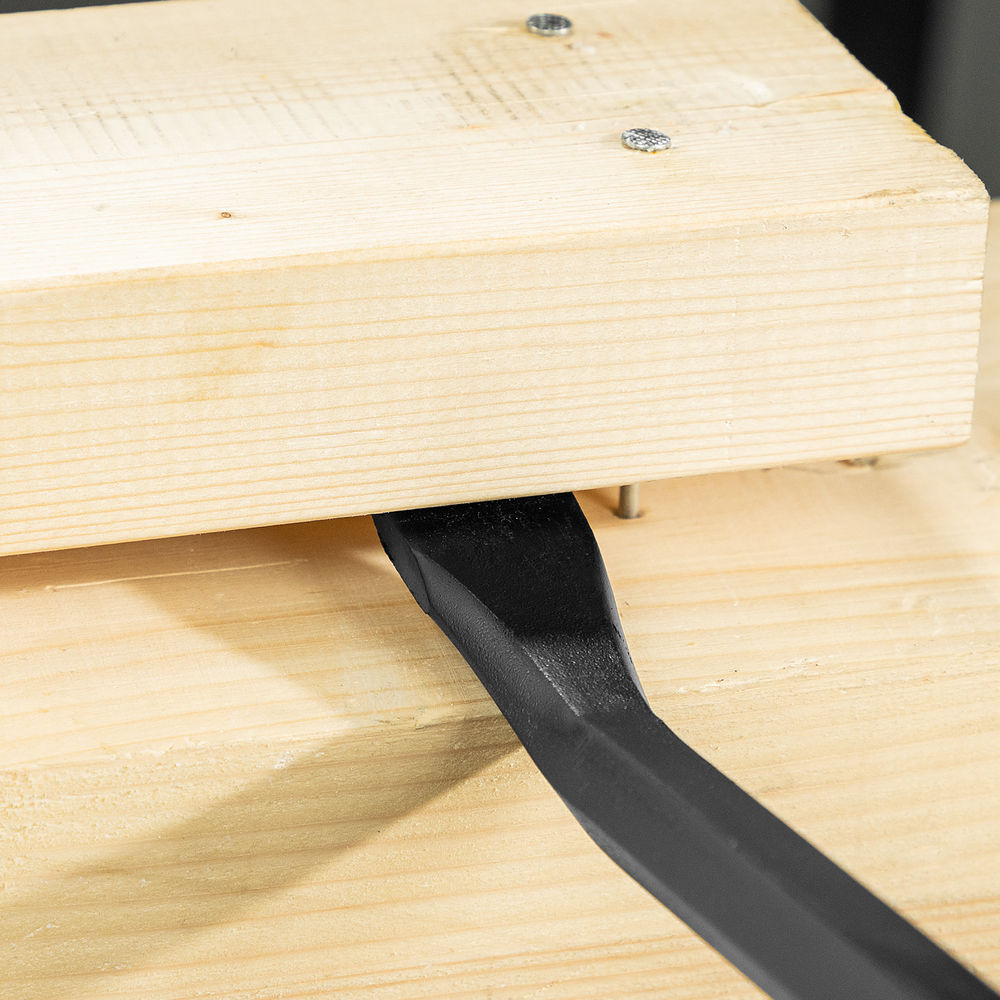 Лом-гвоздодер, 450 мм, шестигранный 16 мм, окрашенный, сталь 65 Denzel