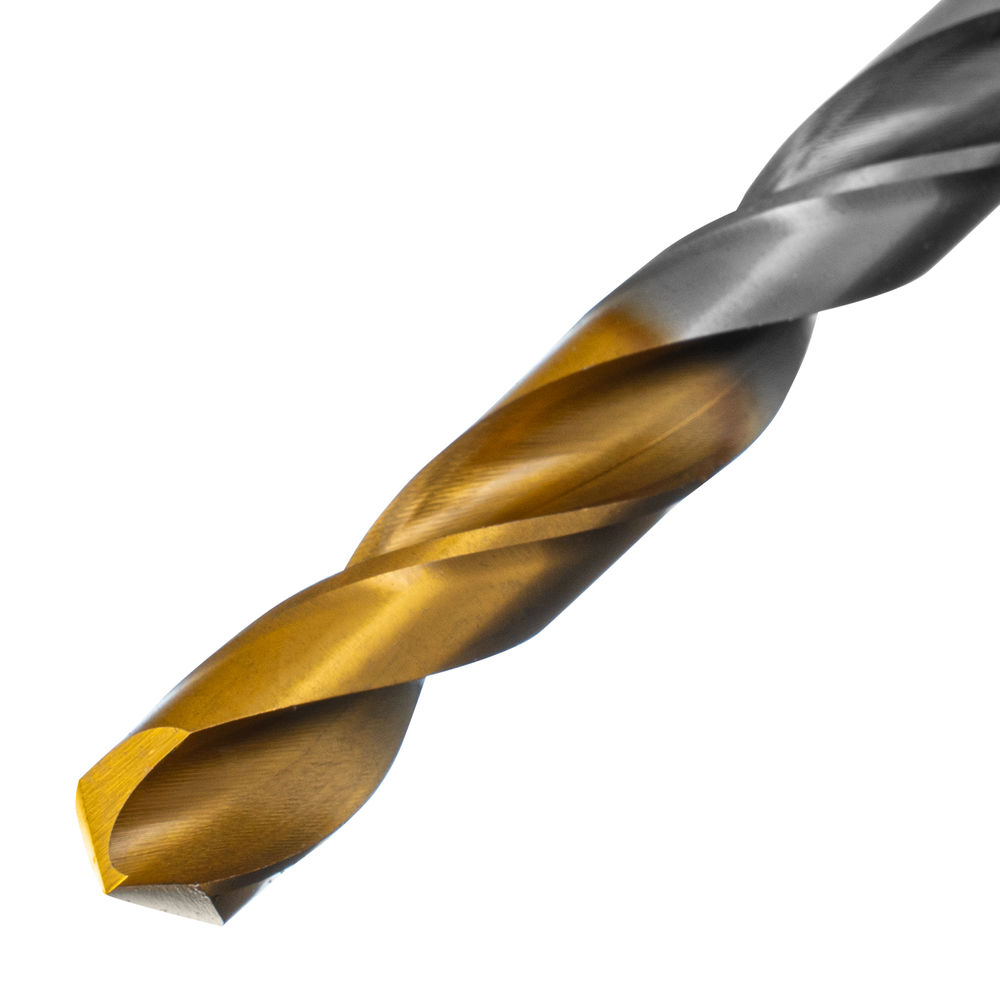 Сверло спиральное по металлу 9 x 125 мм, Р6М5, Golden Tip Denzel (718241)