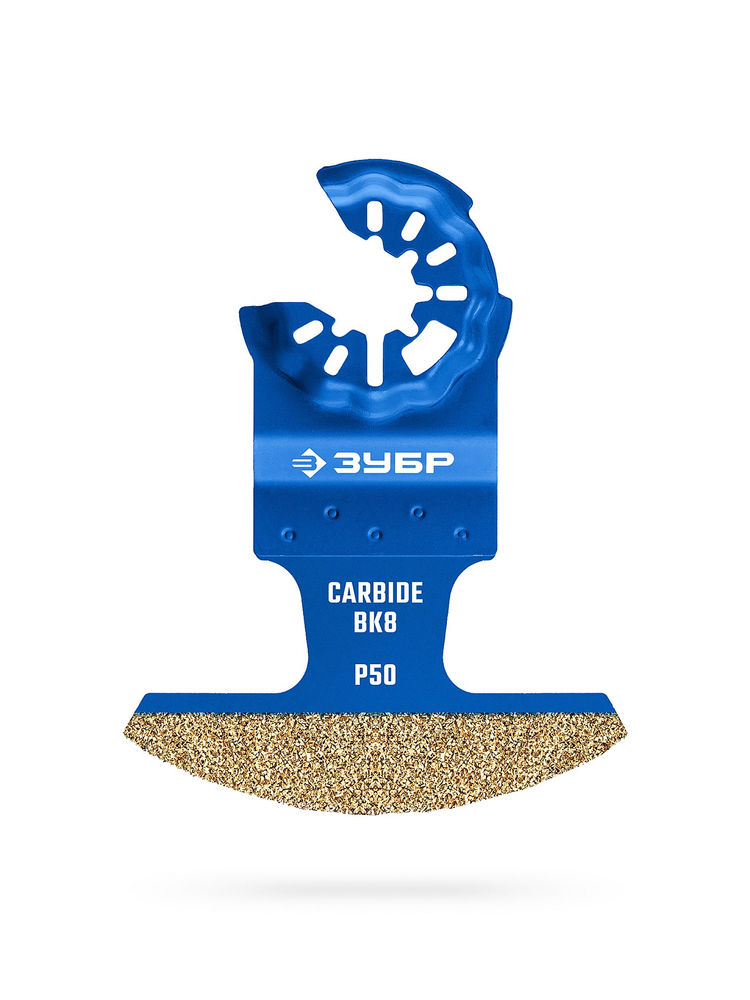 Полотно CARBIDE ВК8 Р50 70 x 2.2 мм с твердосплавной крошкой: керамика, кирпич, пенобетон ЗУБР StarQuick 15580-70-2.2