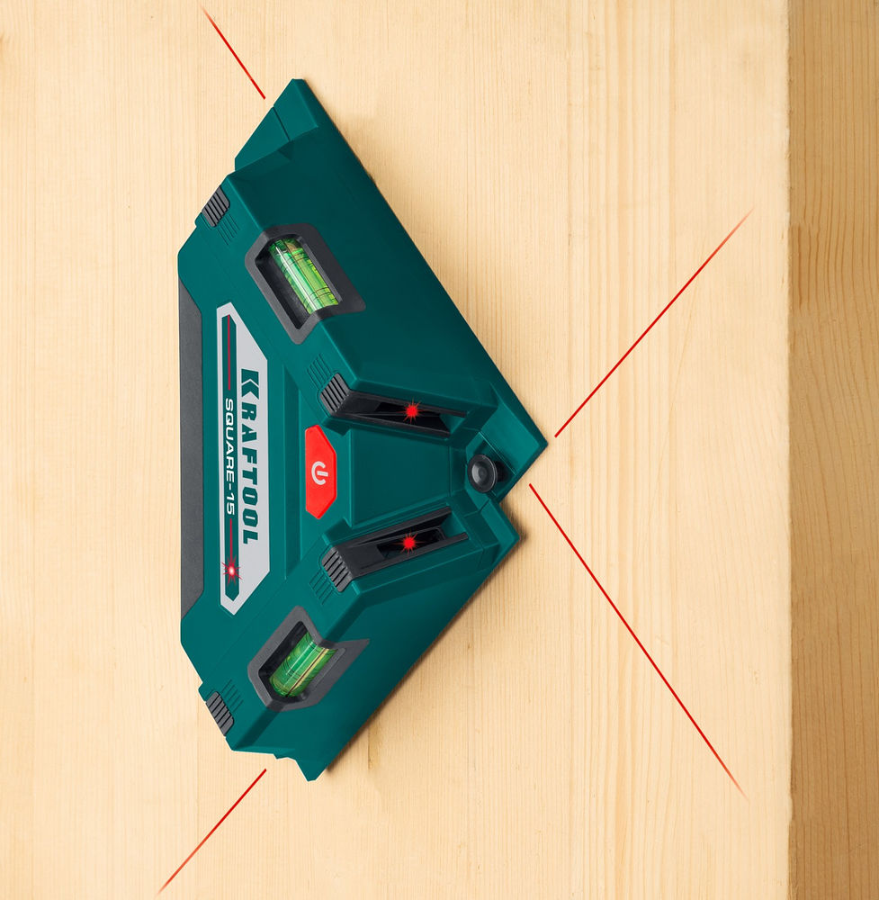 Лазерный угольник для кафеля Square-15 KRAFTOOL 34705