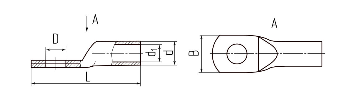 Наконечник кабельный ТМЛс 240-12 (КВТ) (65671)