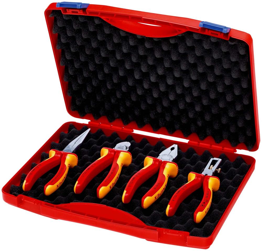 Набор VDE диэлектрического инструмента в пластиковом кейсе 4 пр. Electric Set 1 RED KN-002015