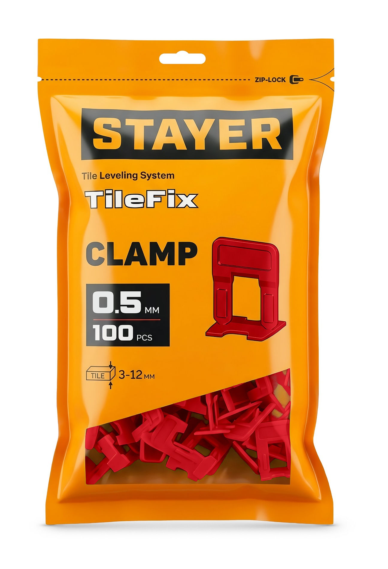 STAYER СВП TileFix, 0,5 мм, 100 шт, система выравнивания плитки ?ворота? (33844-100)