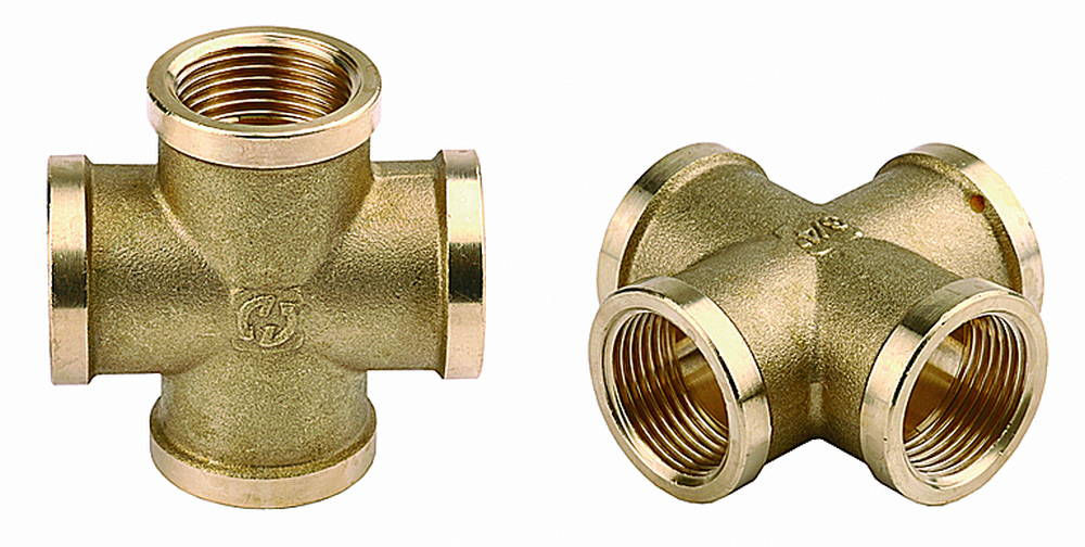 Крестовина внутренняя резьба 1/2, латунь GENERAL FITTINGS 51049-1/2
