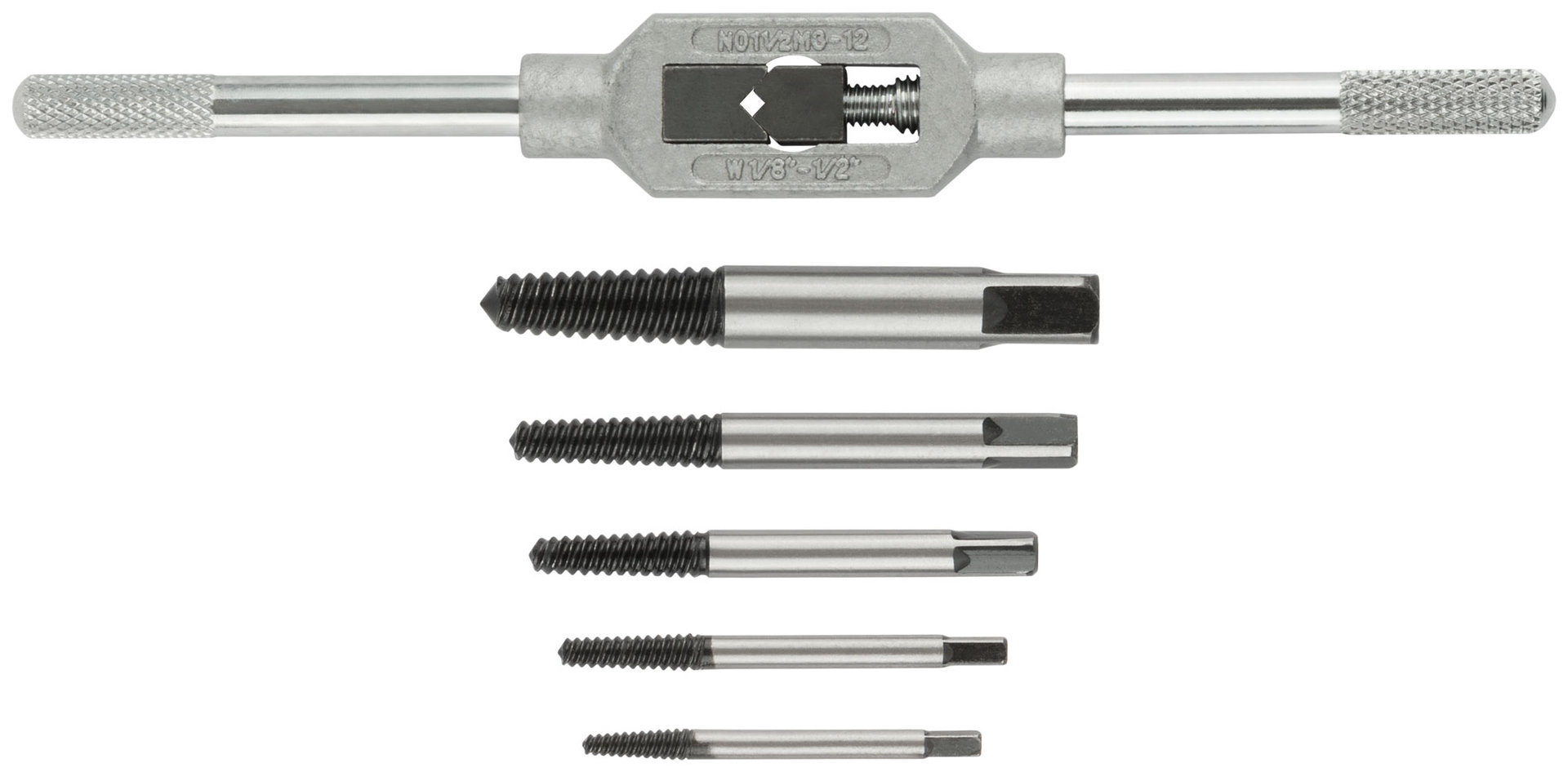 Набор экстракторов 5 шт., с метчикодержателем (36434)