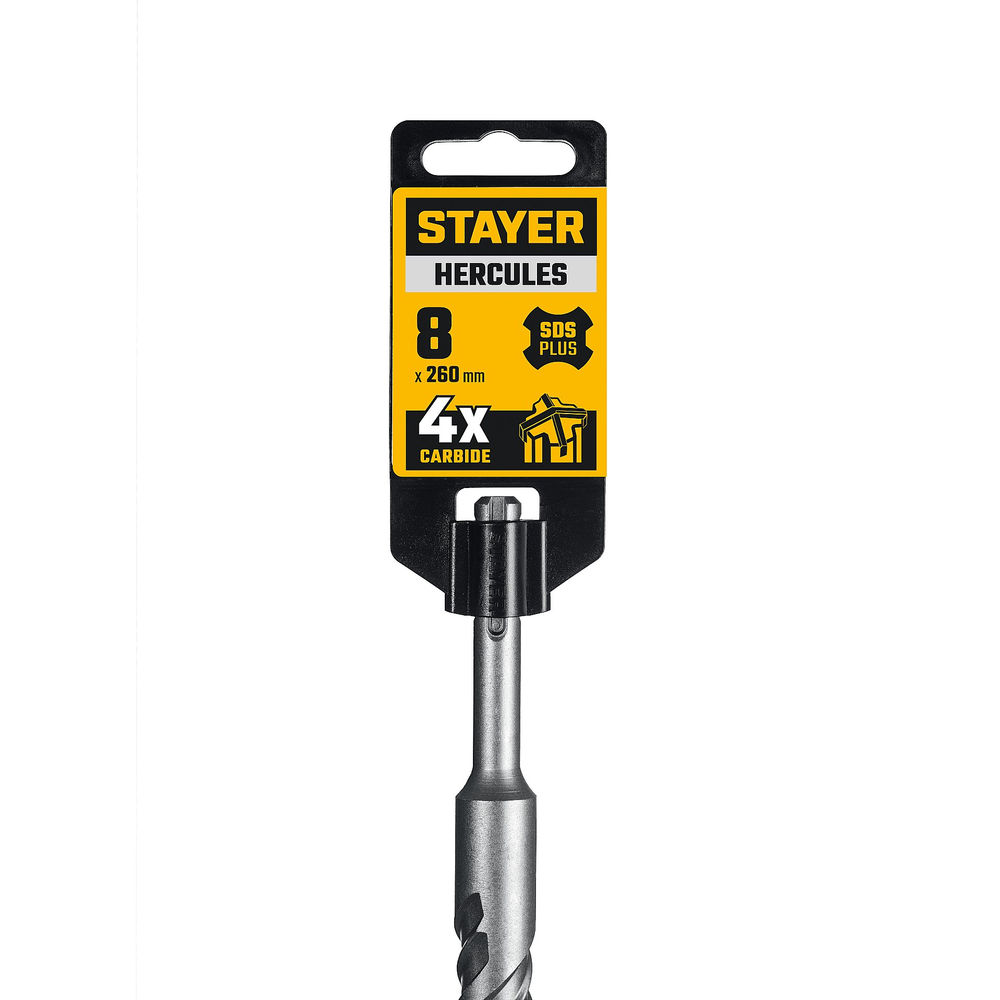 Бур SDS-plus HERCULES-4Х STAYER 8x260 мм 29290-260-08  
