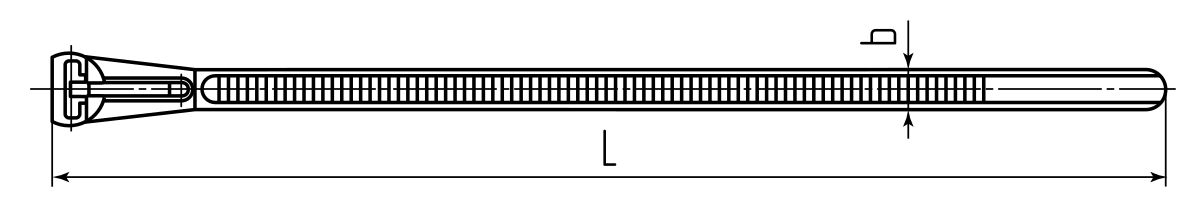 Стяжка нейлоновая КСР 7.5x250 (бел) (100шт) (Fortisflex) (61032)