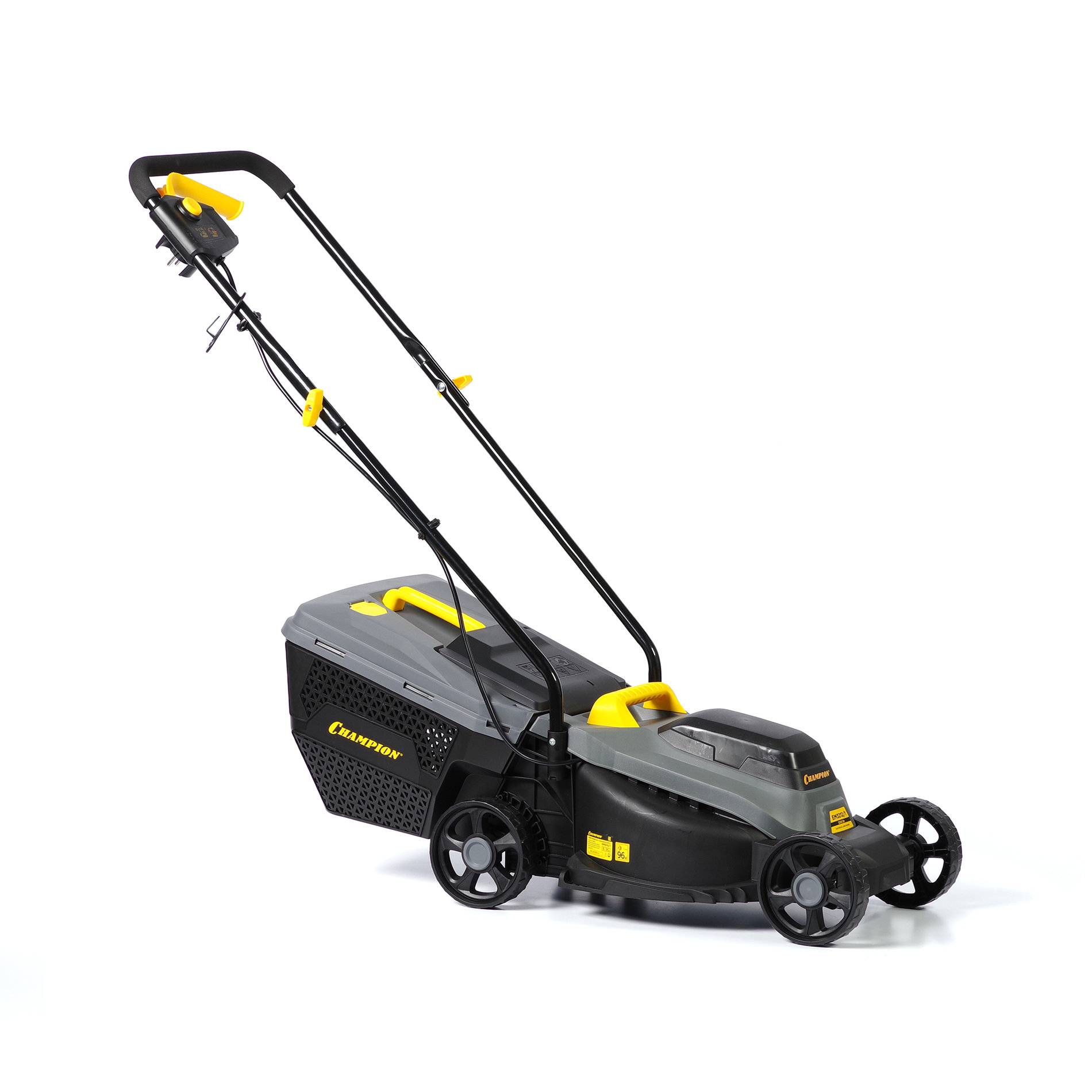 Газонокосилка эл. CHAMPION EM3212/1 (1,2 кВт пласт.травосб. 30л ширина 320мм 30-70мм, 7,1кг) (EM3212/1)