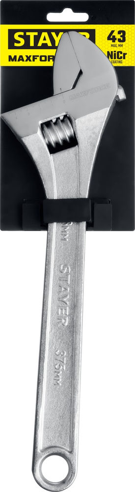 Ключ разводной MAXFORCE, 375/43 мм (2725-37) STAYER