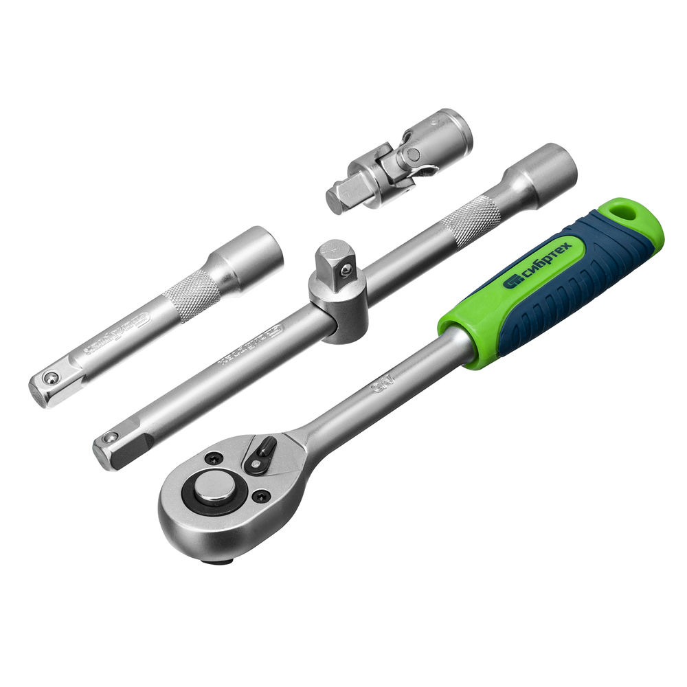 Набор инструментов, 1/2, пластиковый кейс, 32 предмета// Сибртех