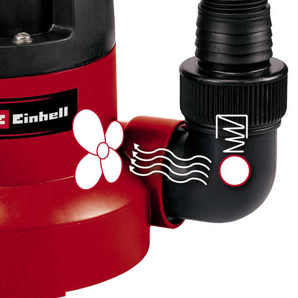 Насос погружной для чистой воды Einhell GC-SP 3580 LL, 350Вт,8000л/ч,max выс7,5м,max глуб 7м,до 1 мм (4170445)
