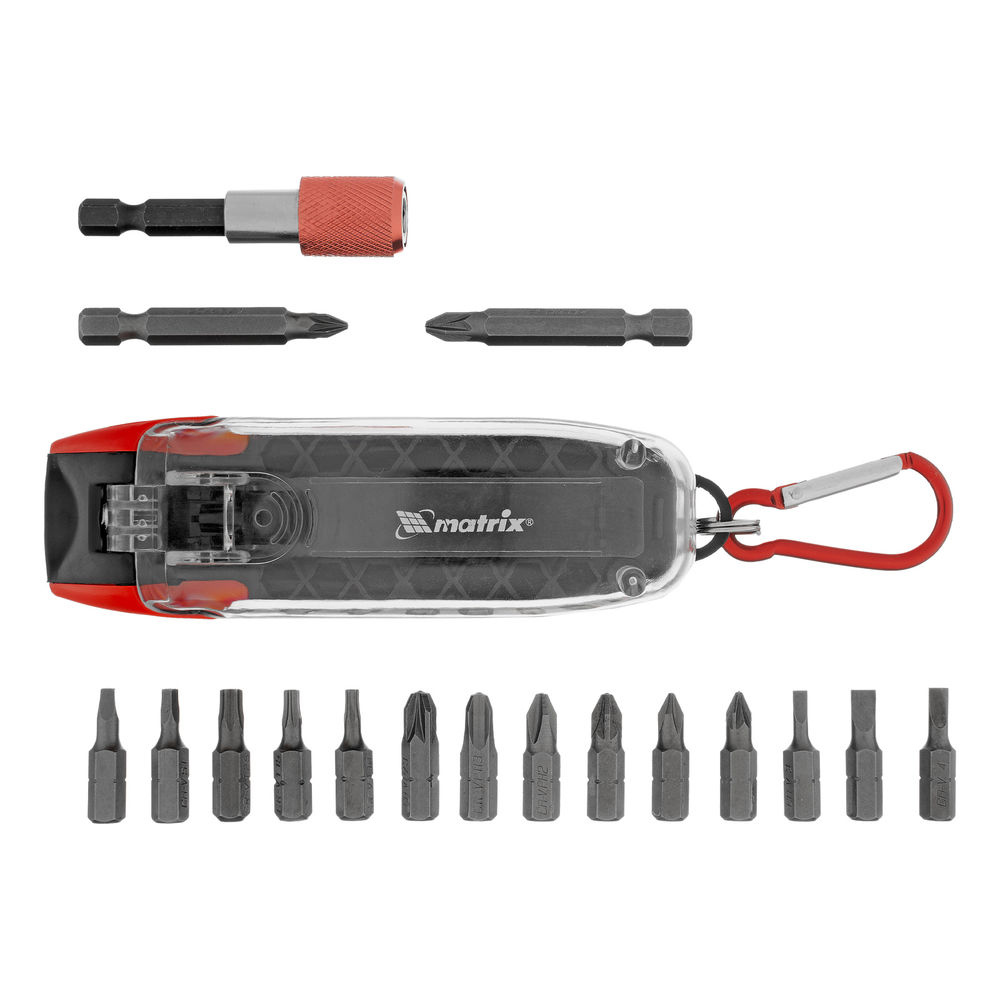 Многофункциональный набор бит, CrV, 18 шт Matrix (11383)