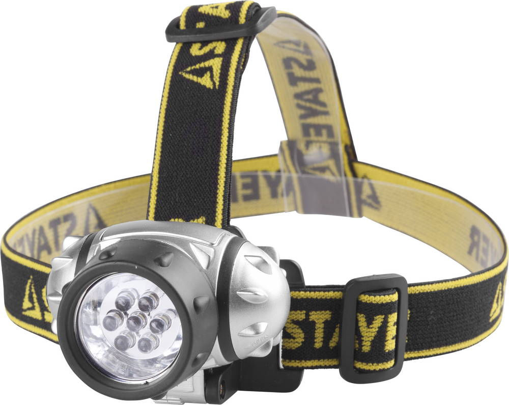 Фонарь налобный 7 LED, 3 AAA TOPLight STAYER 56572
