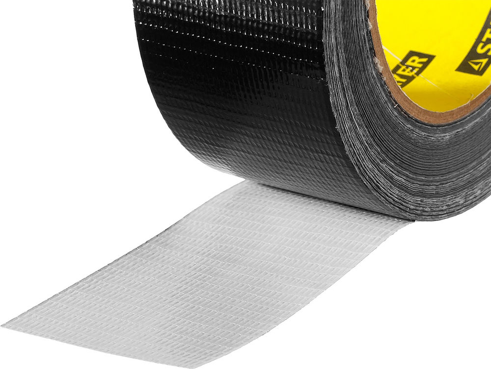 Лента армированная 48 мм, 25 м, черная STAYER Professional 12086-50-25
