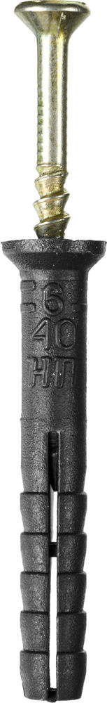 Дюбель-гвоздь 6 х 40 мм, потайной бортик, 2500 шт STAYER 30640-06-040