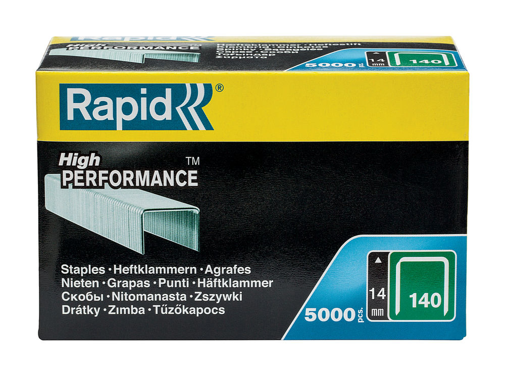 Скобы супертвердые профессиональные широкие тип 140, 14 мм, 5000 шт RAPID 11915611