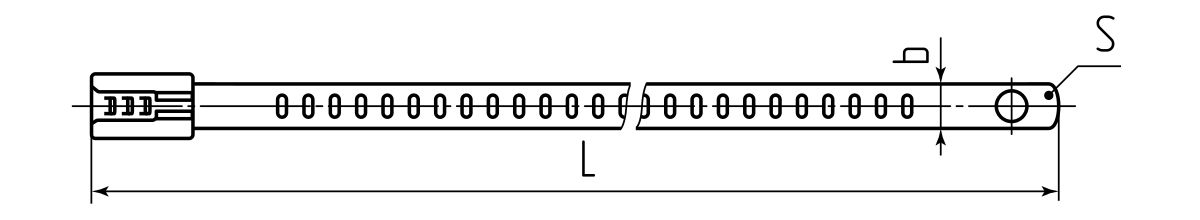 Стяжка стальная СКЛ (316) 7х450 (Fortisflex) (74148)