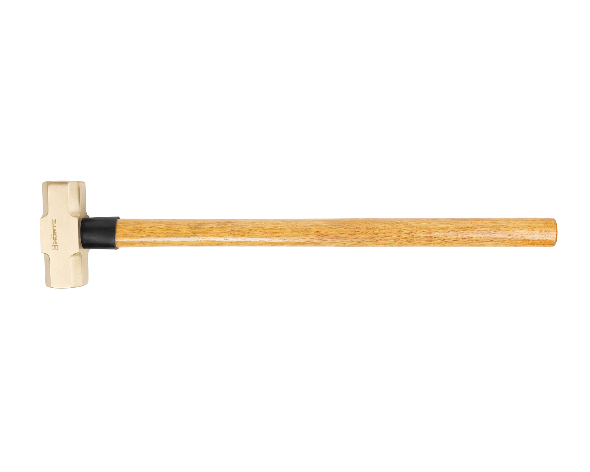 Кувалда 8 кг AlCu рукоятка дерево гикори искробезопасная 191G-1036, HORTZ