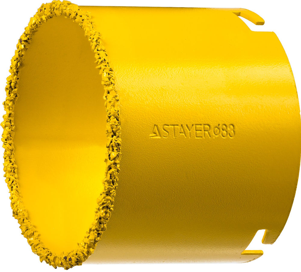 Коронка кольцевая 83 мм, L 55 мм, карбид вольфрама STAYER Professional 33345-83