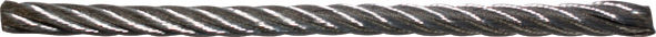 Трос стальной DIN 3055 4 мм (1 м) Пром (31454)