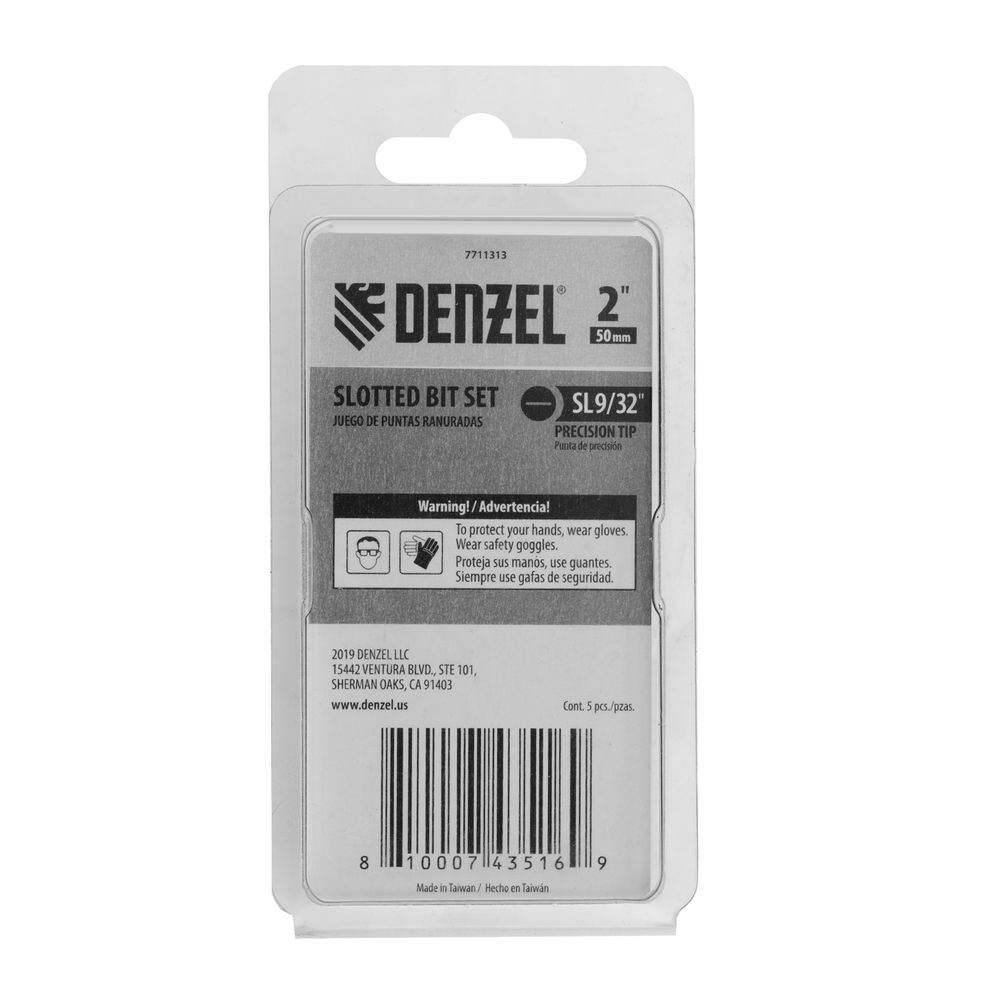 Бита SL7x50, 5 шт. Denzel (7711313)