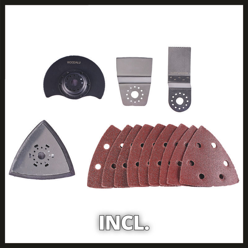 МФУ акк. Einhell TE-MG 12/1 Li 1x2,0Aч, 5000-16500кол/мин,2,8 град,Quick,слайдер,набор оснастки (4465180)