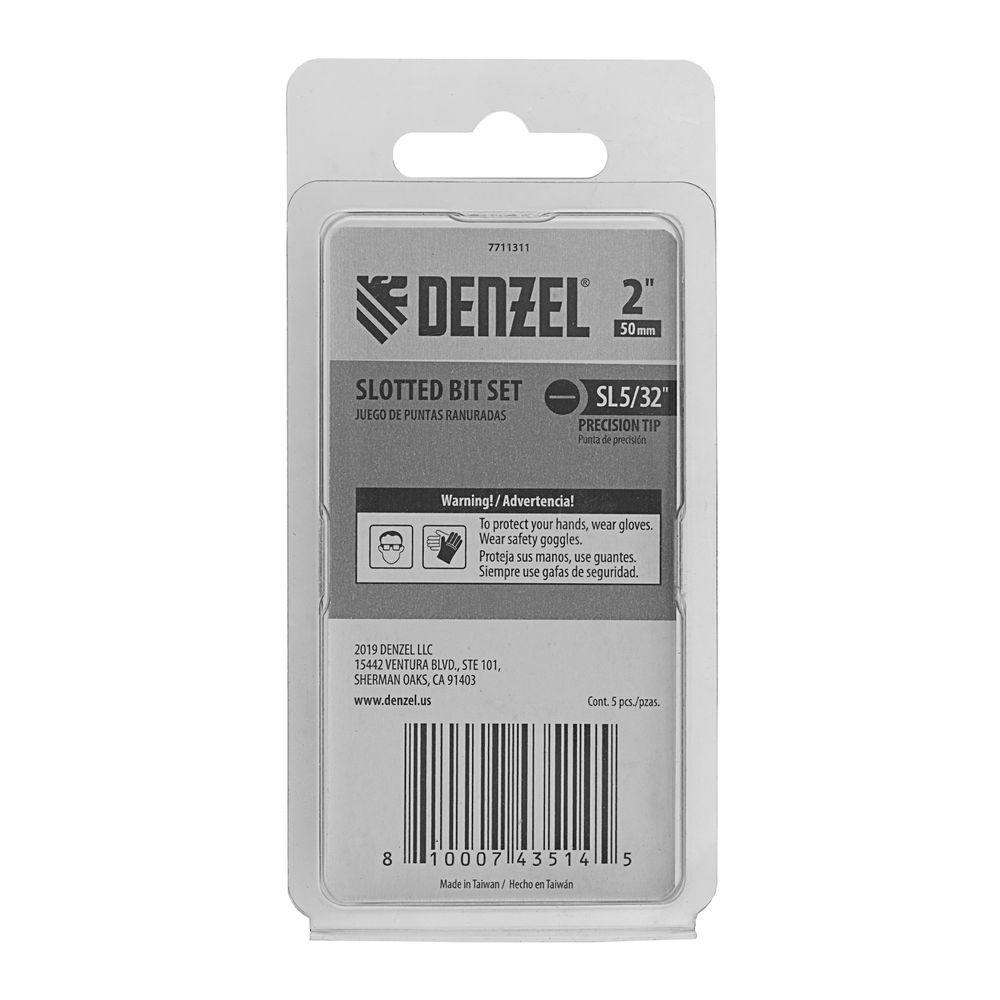 Бита SL4x50, 5 шт. Denzel (7711311)