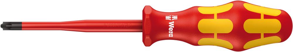 Отвёртка диэлектрическая PlusMinus 1 x 80 мм с узким концом VDE серия 165 iS PZ/S Wera WE-006465