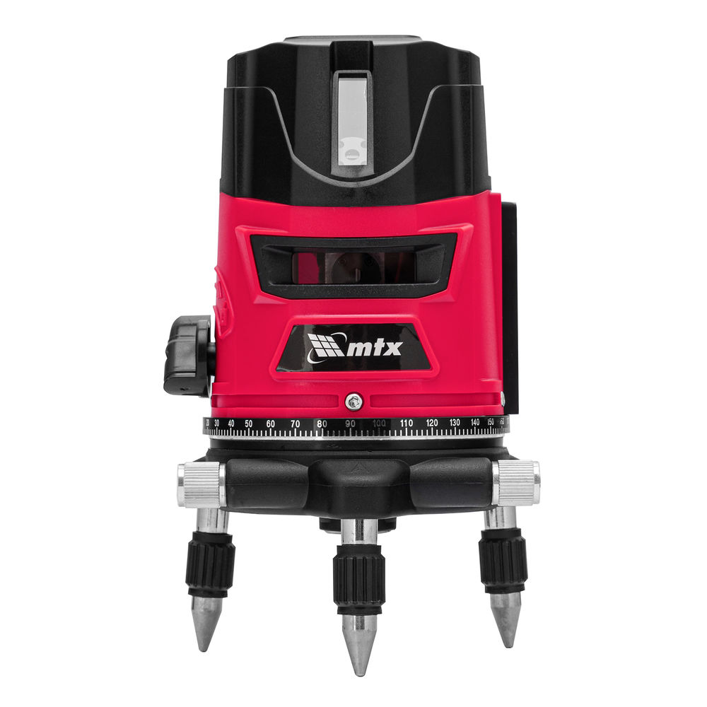 Лазерный уровень CRL-30R, 30 м, красный луч, батарейки, резьба 5/8 MTX (35034)