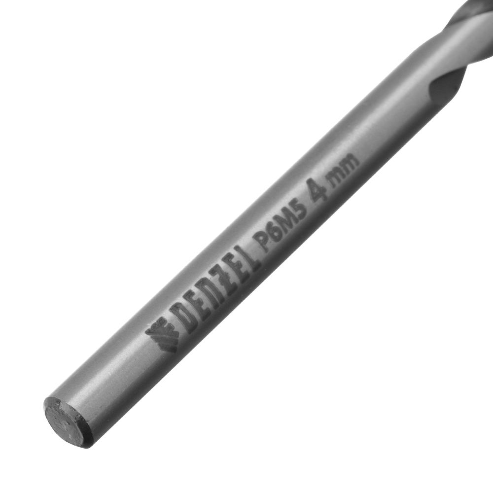 Сверло спиральное по металлу 4 x 75мм, Р6М5, Golden Tip, многогранная заточка Denzel (718272)
