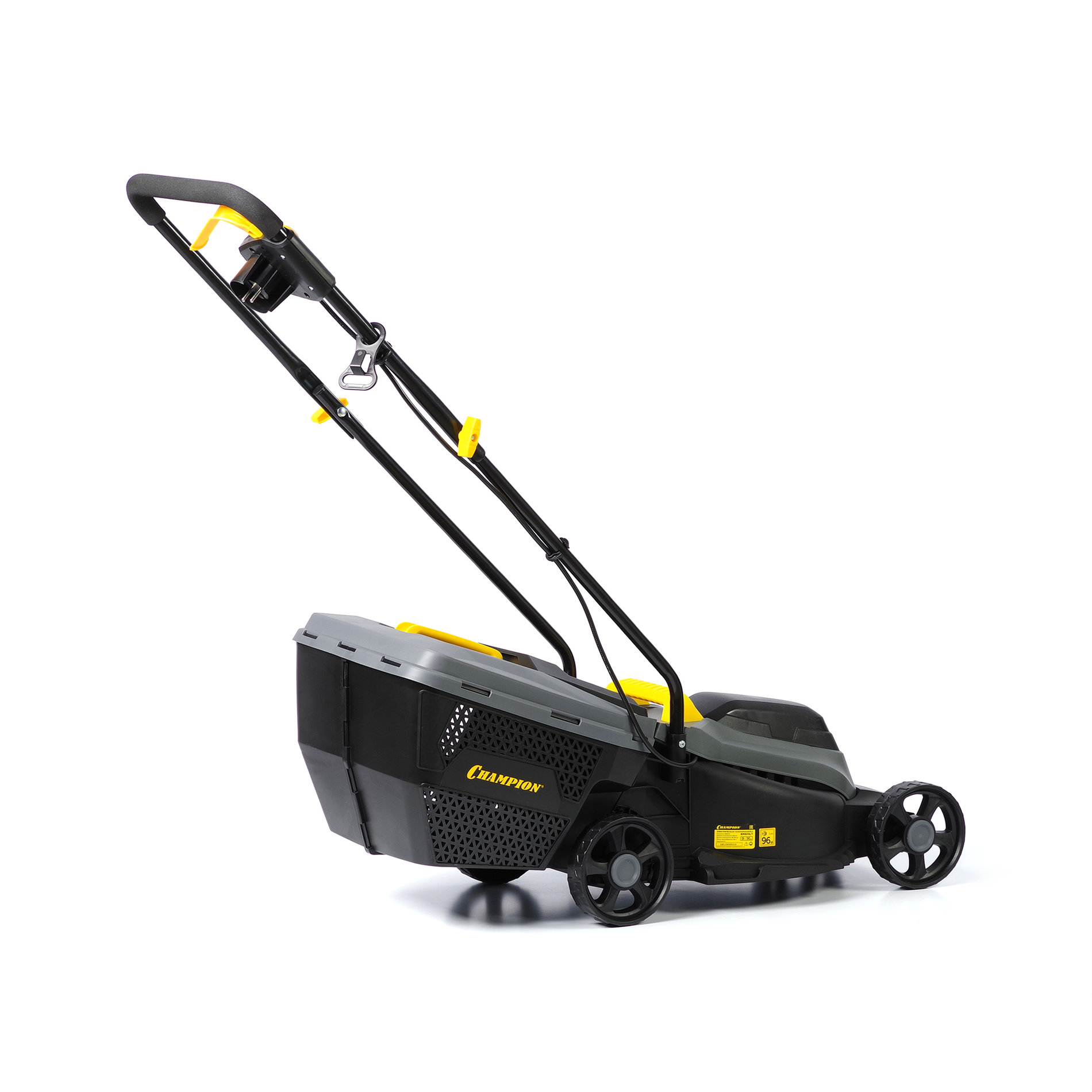 Газонокосилка эл. CHAMPION EM3212/1 (1,2 кВт пласт.травосб. 30л ширина 320мм 30-70мм, 7,1кг) (EM3212/1)