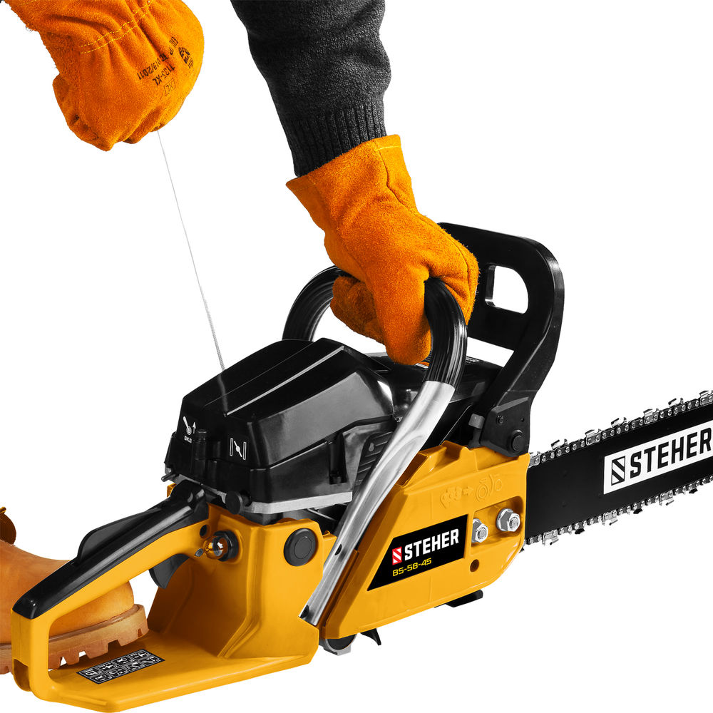 Пила бензиновая STEHER 58 см3 45 см BS-58-45  