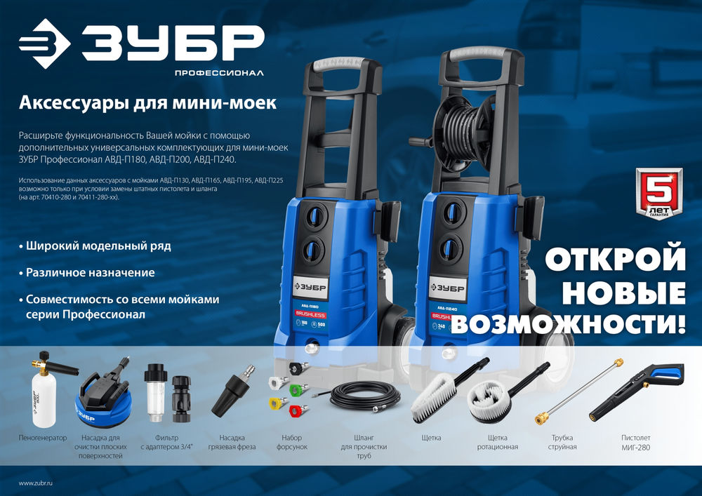 Фильтр для минимоек универсальный, адаптер 3/4 ЗУБР Профессионал 70402-2