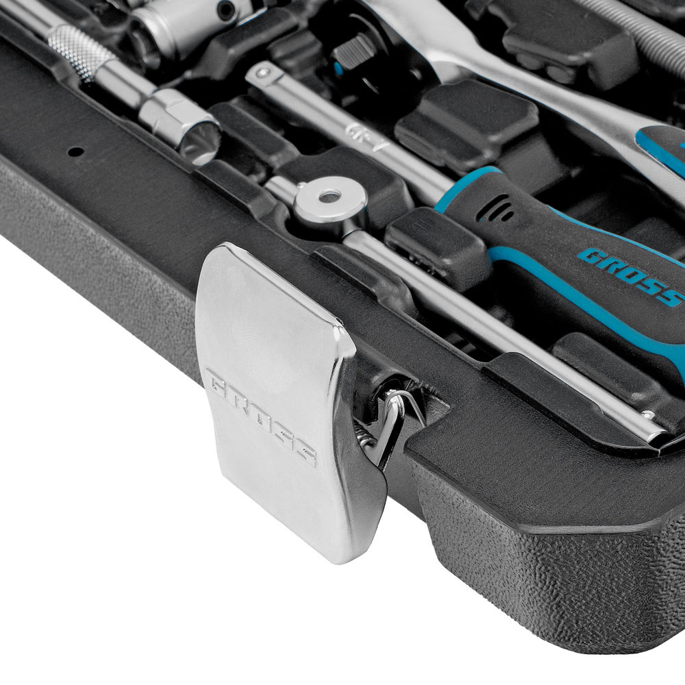 Набор инструментов, 1/4, CrV, 120 зубьев, 42 предмета Gross