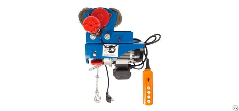 С ТЕЛЕЖКОЙ таль электрическая TOR PA 125/250 кг 12/6 м (серия T) (1049429)
