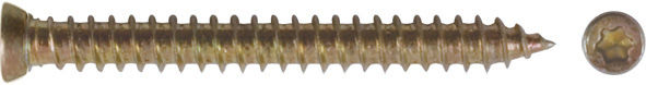 Шуруп специальный/окон, желтопассированный, головка Torx, 7,5 х 72, 10 шт. Пром (25988)