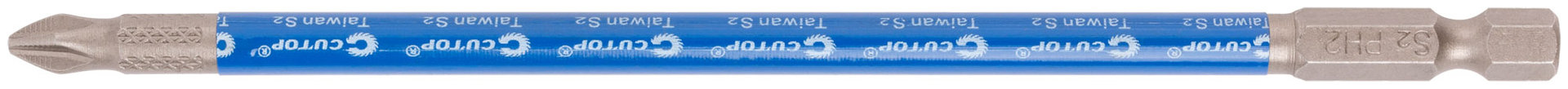 Биты стальные, 10 шт., CUTOP Profi, PH2, 150 мм (83-329)