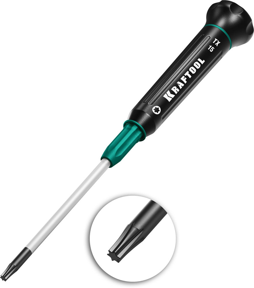 Отвертка для точных работ Precision, TX15 KRAFTOOL 25684-15