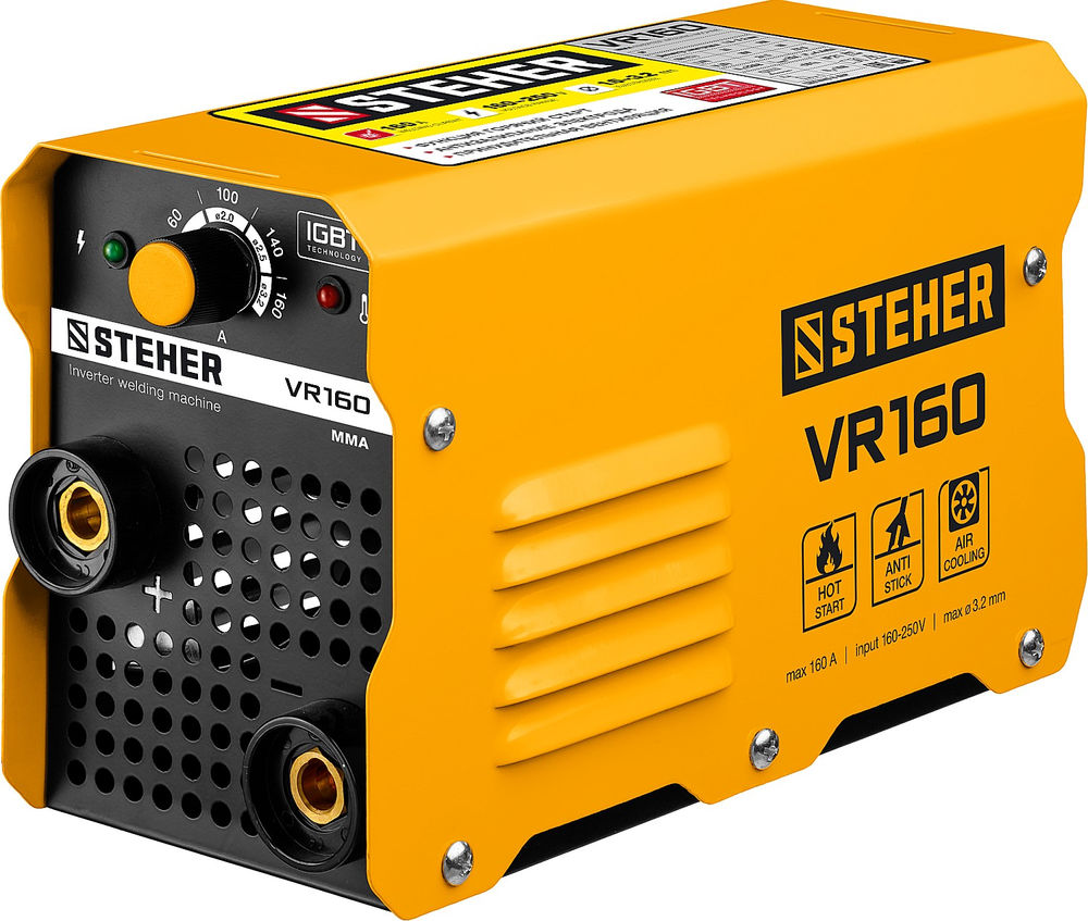Аппарат сварочный инверторный ММА STEHER 160 А макс. электрод O 3.2 мм VR-160  