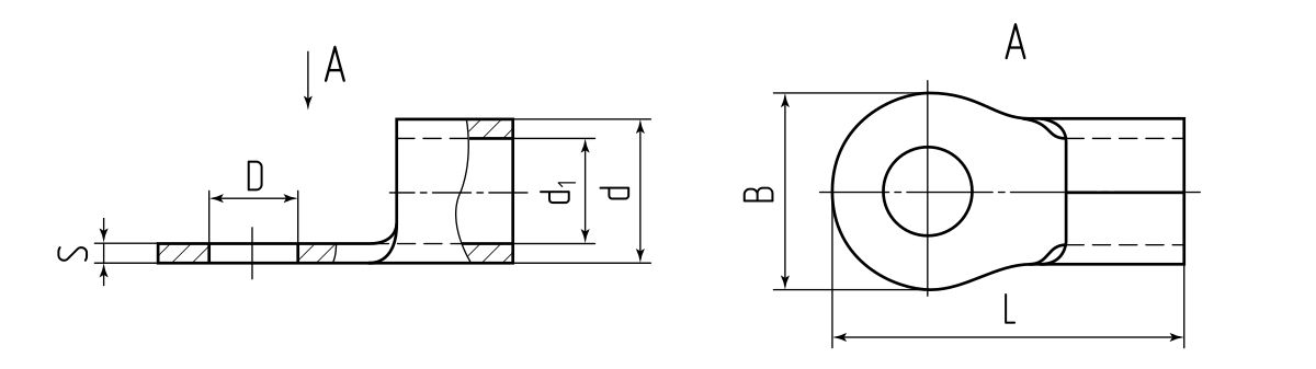 Наконечник кабельный ПМ 10–8 (КВТ) (48882)