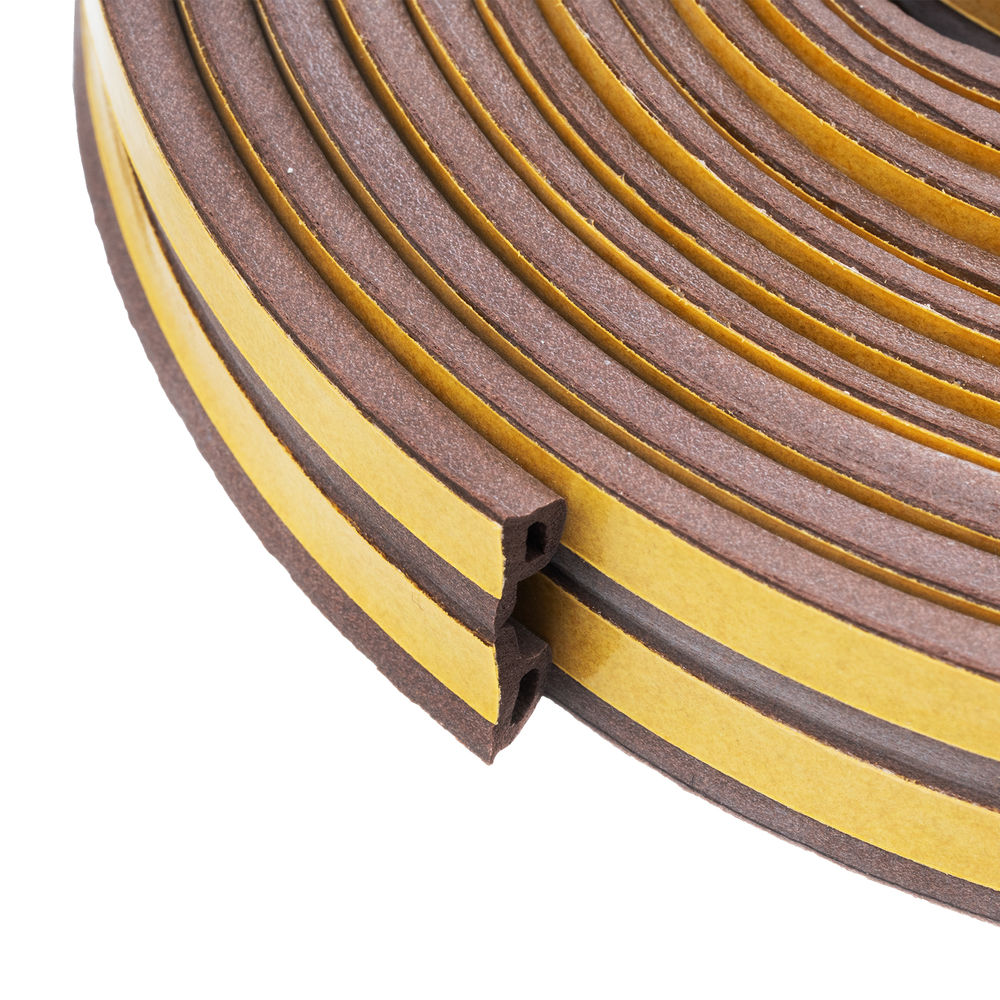 Уплотнитель, 24 м, профиль P, коричневый Сибртех (93947)