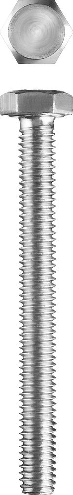 Болт M6 x 60 мм, кл. пр. 5.8, цинк, 5 кг, ГОСТ 7798-70 ЗУБР 303080-06-060