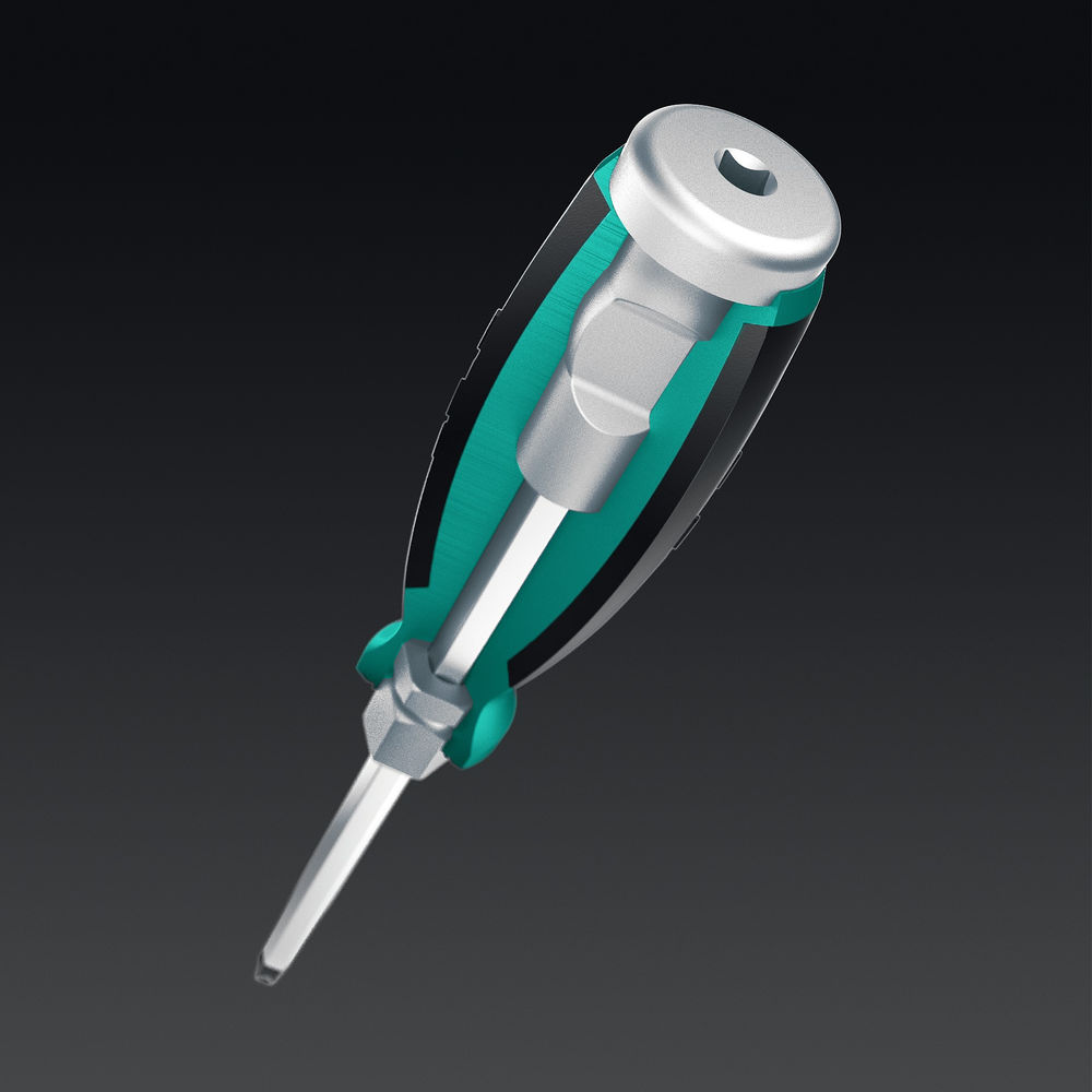 Набор отверток ударных, 13 шт, сквозной стержень Cr-Mo IMPACT KRAFTOOL 25035
